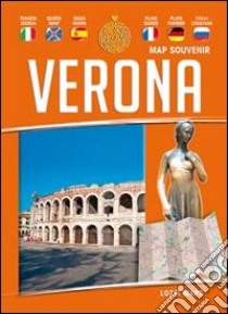 Verona map souvenir. Mappa e guida. Ediz. multilingue libro