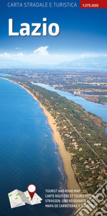 Carta stradale e turistica plastificata. Lazio. 1:275.000 libro