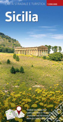 Sicilia. Carta stradale e turistica plastificata 1:325.000 libro