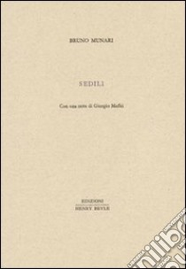 Sedili libro di Munari Bruno