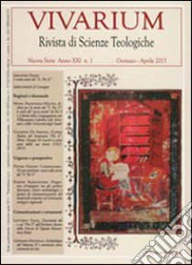 Vivarium. Rivista di scienze teologiche (2013). Vol. 1 libro di Parisi S. (cur.)