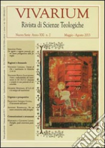 Vivarium. Rivista di scienze teologiche (2013). Vol. 2 libro di Parisi S. (cur.)