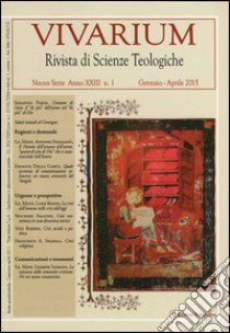 Vivarium. Rivista di scienze teologiche (2015). Vol. 1 libro di Parisi S. (cur.)