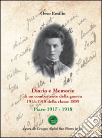 Diario e memorie di un combattente della guerra 1915-1918 della classe 1899. Piave 1917-1918 libro di Orso Emilio