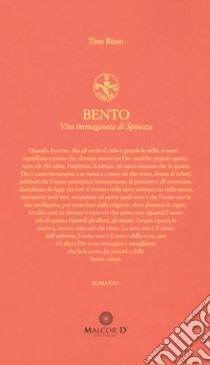 Bento. Vita immaginata di Spinoza libro di Rizzo Tino