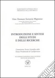 Introduzione e sintesi degli studi e delle ricerche. Il sistema ambientale della tenuta presidenziale di Castelporziano libro di Scarascia Mugnozza G. Tommaso