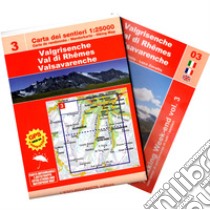 Valgrisenche-Val di Rhemes-Valsavarenche. Scala 1:25.000. Ediz. multilingue. Con mappa escursionistica 1:25000 libro di Blatto Marco; Zavatta Luca