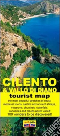 Map of Cilento and Vallo di Diano. The 100 wonders libro di Cavaliere Gabriele