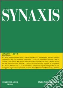 Synaxis (2014). Vol. 32 libro di Studio Teologico S. Paolo (cur.)