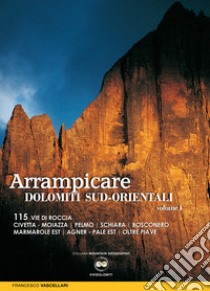 Arrampicare nelle Dolomiti Sud-orientali. 115 vie di roccia Civetta. Moiazza. Pelmo. Schiara. Bosconero Marmarole Est. Agner. Pale Est. Oltre Piave libro di Vascellari Francesco