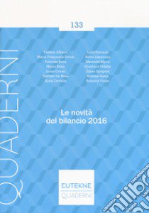 Le novità del bilancio 2016 libro