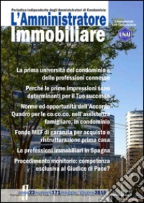 L'amministratore immobiliare. Periodico indipendente degli amministratori di condominio. Vol. 171 libro