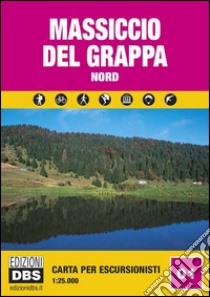 Massiccio del Grappa nord. Carta per escursionisti 1:25.000 libro di Pradel M. (cur.)