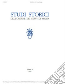 Studi storici dell'Ordine dei Servi di Maria (2020). Vol. 70 libro di Ordine dei servi di Maria (cur.)