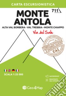 Monte Antola. Alta Val Borbera, Val Trebbia, Monte Chiappo. Carta escursionistica 1:25.000 libro