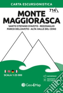 Monte Maggiorasca. Carta Escursionistica: Santo Stefano D'Aveto, Rezzoaglio, Parco dell'Aveto, Alta Valle del Ceno 1:25.000 libro