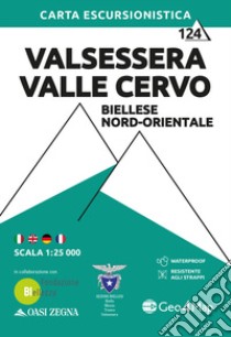 Valsessera Valle Cervo, Biellese nord-orientale. Carta escursionistica 1:25.000 libro
