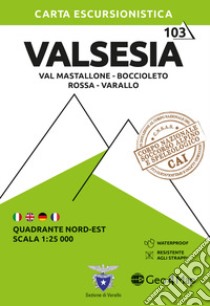 Valsesia Quadrante nord-est. Val Mastallone, Boccioleto, Rossa e Varallo. Carta escursionistica 1:25.000 libro