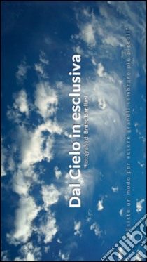 Dal cielo in esclusiva. «Esiste un modo per essere grandi: sembrare più piccoli». Ediz. italiana e inglese libro di Barillari Bruno; Gorgoni R. (cur.)