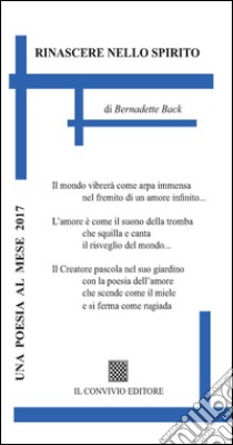 Rinascere nello spirito libro di Back Bernadette