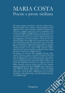 Poesie e prose siciliane libro di Costa Maria