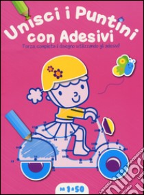 Unisci i puntini. Copertina rosa (1-50). Con adesivi. Ediz. illustrata libro