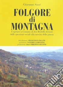 Folgore di montagna. L'operato a Cozzano di don Rodolfo Zenoni dalle questioni sociali alla nascita della pineta libro di Sassi Giovanni