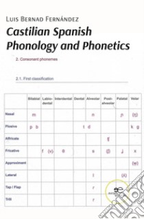 Castilian spanish phonology and phonetics libro di Bernad Fernández Luis