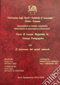 Il fenomeno dei social network libro di Troiano I. (cur.)