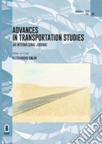 Advances in transportation studies. An international journal (2023). Vol. 61 libro di Calvi A. (cur.)