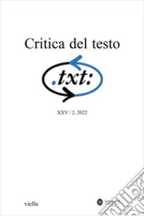 Critica del testo (2022). Vol. 2 libro