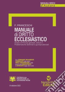 Manuale di diritto ecclesiastico libro di Franceschi Fabio