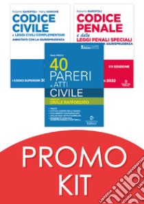 Kit esame avvocato speciale praticante 2022/2023: Codice civile-Codice penale-40 pareri di diritto civile libro di Triolo Dario; Garofoli Roberto; Iannone Maria