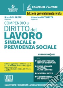 Compendio di diritto del lavoro, sindacale e della previdenza sociale. Nuova ediz. Con estensione online libro di Del Prete Rosa; Ricchezza Valentina