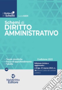 Schemi di diritto amministrativo 2023 libro di Gizzi Lucia