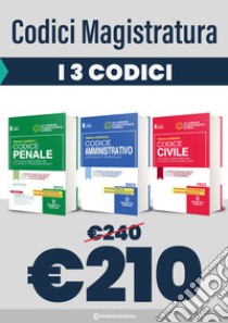 Kit codici magistratura 2023. Codice civile+Codice penale+Codice amministrativo libro di Garofoli Roberto