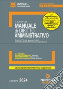 Manuale breve di diritto amministrativo 2024. Nuova ediz. libro