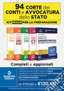 94 Corte dei Conti kit Minor: Compendio di Diritto Commerciale-Compendio Unione Europea-Compendio di Diritto Costituzionale-Compendio di Diritto Civile-Compendio di Diritto Amministrativo. Nuova ediz. libro di Battiloro Valentino; Basile Giulia