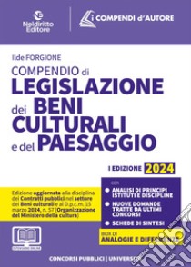 Compendio di Legislazione dei beni culturali e del paesaggio 2024 libro