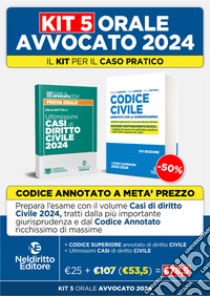 Speciale Orale Avvocato kit Ultimissimi casi di diritto civile 2024 + Codice civile annotato 2023-2024 libro di Battelli Ettore