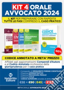 Speciale Orale Avvocato kit 3 dispense + 1 compendio + 1 codice amministrativo (Civile, Ordinamento forense + Procedura civile + Amministrativo). Nuova ediz. libro di Tomassetti Marco