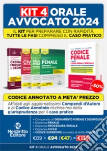 Speciale orale avvocato. Kit e dispense: Compendio-Codici (Penale, Ordinamento forense, Procedura penale, Civile) libro di Tomassetti Marco