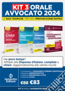 Speciale Orale Avvocato kit 3 dispense + 1 compendio (Civile, Ordinamento forense + Procedura civile + amministrativo) libro di Cherubini Mattia; Berto Elena