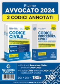 Kit Codice civile + Procedura civile annotato con la giurisprudenza per l'esame di avvocato 2024 libro di Garofoli Roberto; Battelli Ettore; Iannone Maria