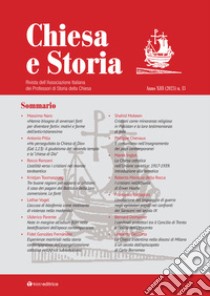 Chiesa e storia. Rivista dell'Associazione Italiana dei Professori di Storia della Chiesa (2023). Vol. 13 libro di Associazione italiana dei Professori di Storia della Chiesa (cur.)