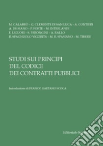 Studi sui principi del Codice dei contratti pubblici libro