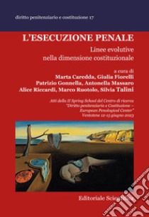 L'esecuzione penale. Linee evolutive nella dimensione costituzionale. Atti della II Spring School del Centro di ricerca «Diritto penitenziario e Costituzione-European penological center» (Ventotene, 12-15 giugno 2023) libro