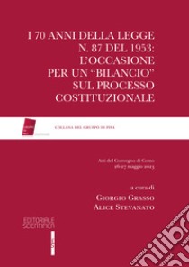 I 70 anni della legge n. 87 del 1953: l'occasione per un «bilancio» sul processo costituzionale libro di Grasso G. (cur.); Stevanato A. (cur.)
