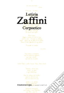 Corpoetico libro di Zaffini Letizia