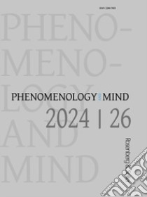 Phenomenology and mind. Ediz. inglese e tedesca (2024). Vol. 26 libro di Wiesing L. (cur.); Zingelmann T. (cur.)